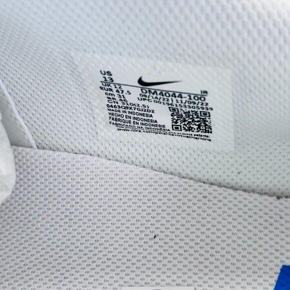 Nike Cortez '23 Men's Size 13 White Black Photo Blue  Sneakers DM4044-100 - Picture 11 of 14